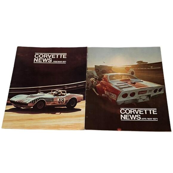 Corvette News Lot (5) VTG 1971 Magazine General Motors WSCC Watkins Glen Race - Picture 2 of 7